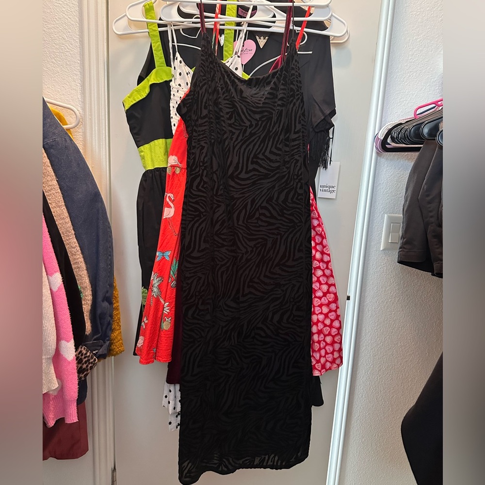 Elegant Black Zebra Print Dress Target